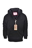 Lee Hanton Men's Zip Up Heavy Blend Sherpa-Lined Fleece Hoodie Sweatshirts