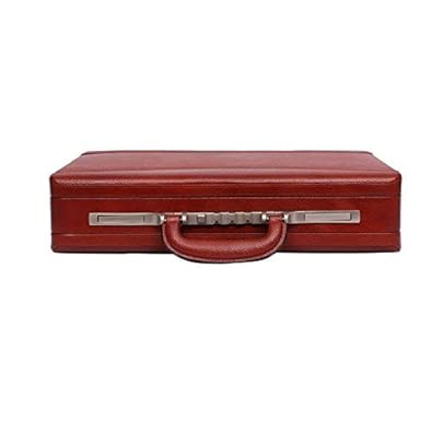 C Comfort Genuine Leather Expandable Office Bag Small Briefcase - For Men (TEN)