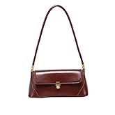 Women Shoulder Bags Vintage Handbag Retro Classic Small Purse 90s Buckle Closure