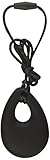 Stimtastic Chewable Silicone Droplet Pendant Necklace Nontoxic BPA and Phthalate Free, Black