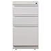 Hirsh Industries 20 in. Mobile Pedestal 3-Drawer Box (White)