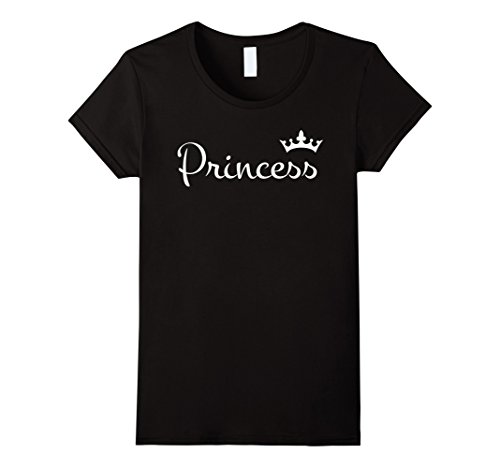 Womens Prince and Princess Shirts Matching Couple Outfits Tees Large Black