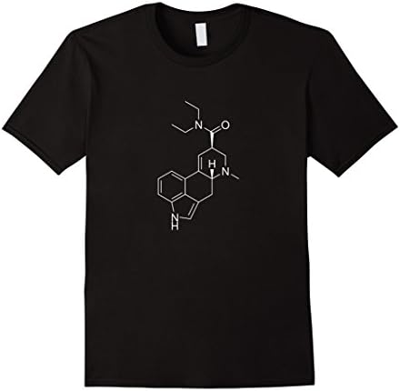 Mens LSD Molecule T-Shirt 2XL Black