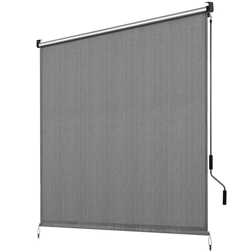 LIFERUN Senkrechtmarkise 240x180 cm, HDPE-Schattentuch für Terrassenpergola
