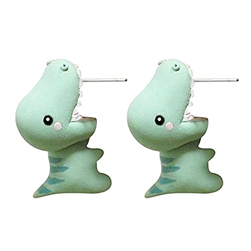 Balakie 3D Animal Cartoon Biting Ears Stud Earrings,Lovely Dinosaur Shark Bite Ear Studs Piercing Earrings, Handmade Polymer Clay Cute Stud Earrings for Women Girls