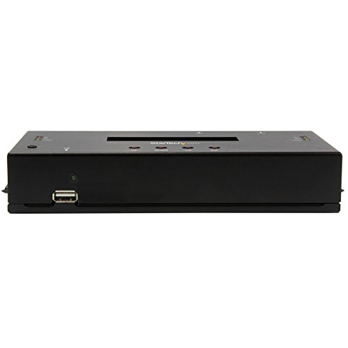 StarTech.com SATSASDUPE11 1:1 Standalone Hard Drive Duplicator and Eraser for 2.5"/3.5" SATA & SAS Drives
