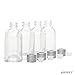Hosley Aromatherapy Glass Diffuser Bottles with Stopper Cap Set of 4 85 Milliliter Boston Round Style Empty Great for Storing Essential Oils DIY Diffusers Craft Projects Wedding Party O9