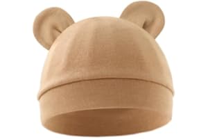 Cute Bear Ear Knitted Beanie Hats for Kids Soft Casual Caps