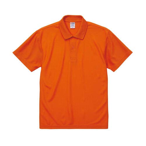 [ユナイテッドアスレ] 4.7オンス スペシャルドライカノコポロシャツ 202001 オレンジ 4XL