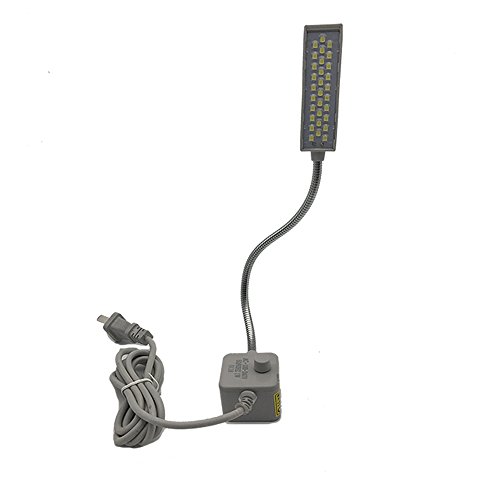 LED Sewing Machine Light , itPlus Super Handy Lamp Night Light with Updated 30 Led Beads for Home,Garage,Drill Presses , Music Stands, Metal Lathes,Sewing Machine-Strong Magnetic (Grey-Dimmable)