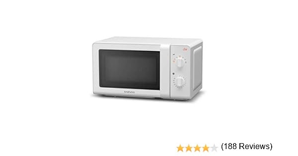 Daewoo KOG-6F27 Microondas, 20 litros, con Grill, Color Blanco ...