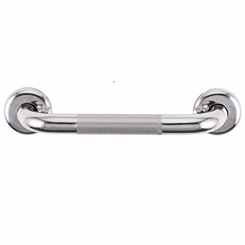 SSBY Stainless Steel Armrest Toilet Thread 304 Stainless Steel Word Handle Armrest 40Cm