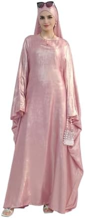 Wraith of East Women's Muslim Maxi Dress Kaftan Abaya Islamic Arabian  Clothing Lace Top Round Neck Party Gown Jilbab Robe (Pink, XL) at Amazon  Women's Clothing store