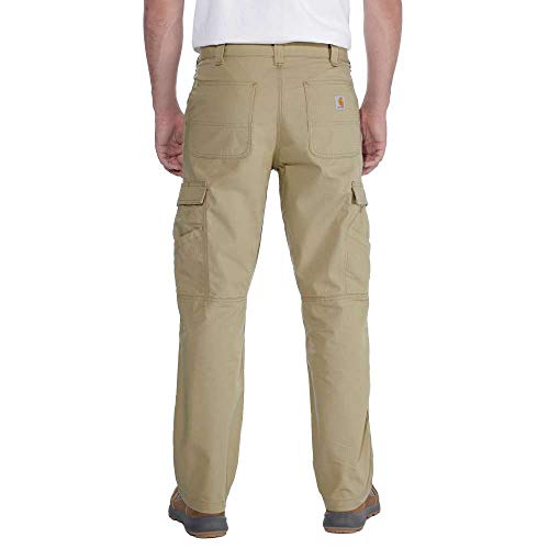 Carhartt Men's Force Relaxed Fit Ripstop Cargo Work Pant, Dark Khaki