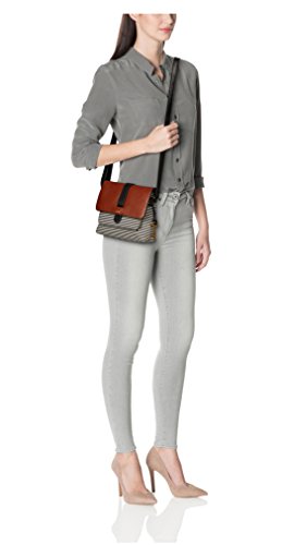 Fossil Kinley Small Crossbody, Black Stripe