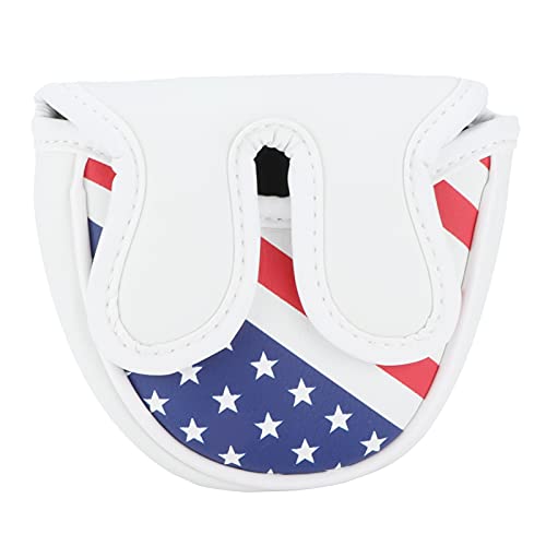 VGEBY Golfball Mallet Putter Head Cover Waterproof PU Golfball Mallet Headcover Center Putter Cover Protector with Magnetic Closure(Big semicircle)