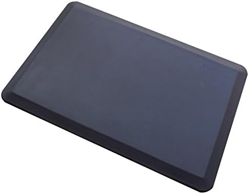MAXMAT Original Comfort Standing Desk Mat 100%PU 24 in x 36 in x 3/4 in for Kitchen and Workstation, Antique Finish Dark Brown