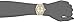 XOXO Women's XO3354 Rhinestone-Accented Gold-Tone Watch with White Faux-Leather Strap