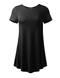 A.F.Y Women's Loose Basic Tunic Tops With Side Pockets
