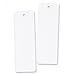 100 White Cardstock Bookmarks With Hole for String or Tassel - Great for Projects and Gifts Tags