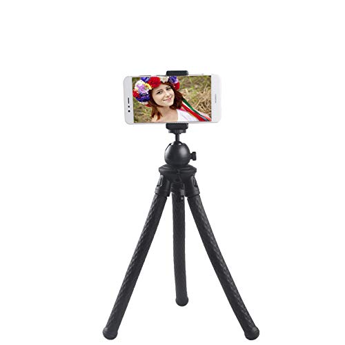 Mini Tripod, ZENEZ Flexible Phone Tripod Camera Travel Tripod with Bluetooth Control for GoPro and Small Camera, Waterproof