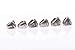 GF-sports store A Set of 6 Pittsburgh Steelers Super Bowl Championship Replica Ring by Display Box Set-(White)