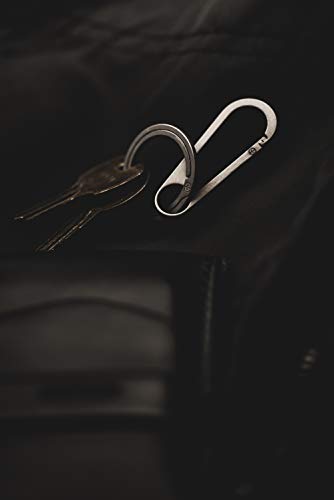 G2 Titanium Heavy Duty Carabiner Keychain, EDC Quick Release Hooks, Retractable Locking Design for Detachable Access, Supports Home, Vehicle and Work Keys - Thumbnail 3