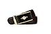 Men's Imperial Ratchet Leather Dress Belt (gold diamond w/ black leather)