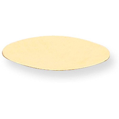 14K Gold Oval Stamping Disc 0.032