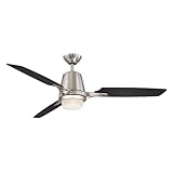 Hampton Bay Stylique II 52 in. Brushed Nickel Ceiling Fan