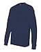 Hanes TAGLESS 6.1 Long Sleeve Tee with Pocket, M-Navy