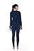 Thermajane Long Johns Thermal Underwear for Women Fleece Lined Base Layer Pajama Set Cold Weather (Small, Navy)