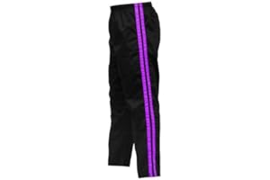 ULTIMATE FIGHT GEAR UFG - Martial Arts Striped Karate Pants Cotton & Polyester Blended - Kids Adults Unisex
