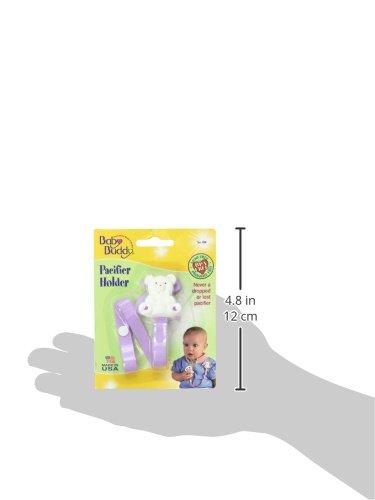 Baby Buddy Pacifier Clip - Universal Fit Pacifier Holder For All Brands, BPA Free (Red, 1 Pack)