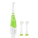 Kids Baby Toothbrush, ALLOMN Oral Care Baby Sonic Electric Toothbrush with 2 brush heads Soft Bristle LED Lights (Green Color)