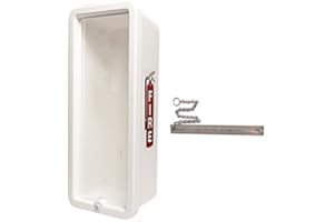 CATO 10501-B White Plastic Chief Fire Extinguisher Cabinet for 2-1/2 or 5 lb. Extinguisher, with Breaker Bar and Cylinder Loc