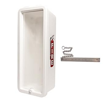 Cato 12001 B White Plastic Chief Fire Extinguisher Cabinet For 20