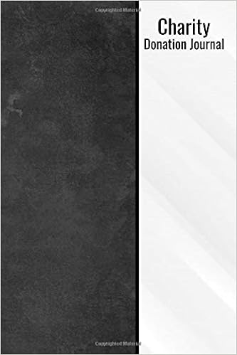 Charity Donation Journal Charity Journal Diary Donation Notepad Notebook Track Your Donations Books Awesome Journals 9781653360383 Amazon Com Books