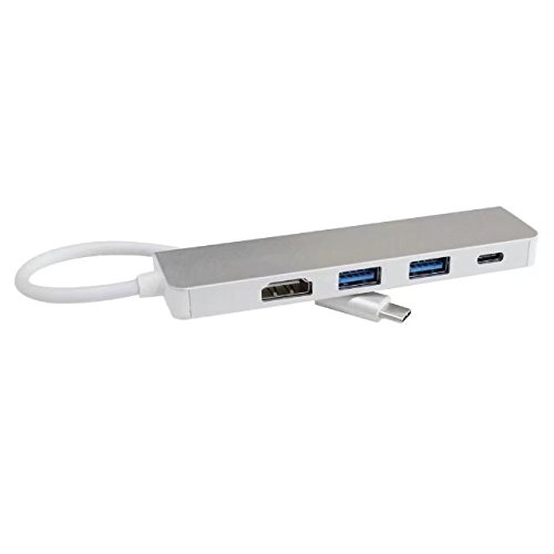 Type C Hub with 4K HDMI 4 in 1 USB-C Adapter, MeiLiio 2 USB 3.0 Ports Computer Peripherals USB Type C HDMI for Apple Macbook Pro Air, Google Chromebook Pixel,Samsung TabPro S, Type-C enabled devices