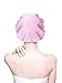 Blulu 3 Pieces Sleep Cap Satin Bonnet Night Sleeping Soft Hair Turbans for Women and Girls(Gold, Pink, Peacock Blue)