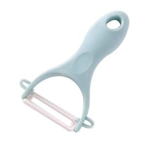 Pelador De Patatas，1 Piezas De Cerámica Vegetal Pelador De Frutas   Patata Zanahoria Rebanador Rallador Cepillado Herramientas De Cocina Accesorios De Cocina Gadgets, Azul