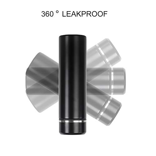 17oz Stainless Steel Vacuum Insulated Flask with Tea Leaf Strainer Filter Double Wall Coffee cup Travel Tumbler(Glossy Black) - Thumbnail 6