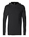 Bella + Canvas Unisex Jersey Long-Sleeve Hoodie L BLACK