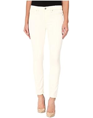 7 For All Mankind Womens The Ankle Skinny w/ Contour Waist Band in Winter White