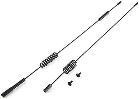 2PCS RC Car Metal Decorative Antenna for 1:10 RC Crawler Axial SCX10 90046 Traxxas D90 D110 TRX-4 TRX4 Tamiya CC01 - Black