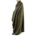 EverOne Olive Drab 80% Wool Fire Retardant Blanket – 66″x90″thumb 2