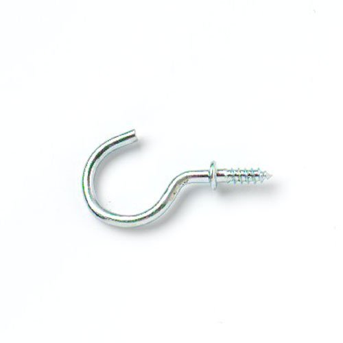 Merriway BH01526 (12 Pcs) Bright Chrome Plated Shouldered Mug Cup Hooks, 38mm (1.1/2 inch) - Pack of 12 Pieces