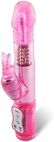Anseke 12 Speeds Rotating Versatility Wand for Women Big Size Thrusting Powerful Fluttering Rabbit Body Msaager,Pink