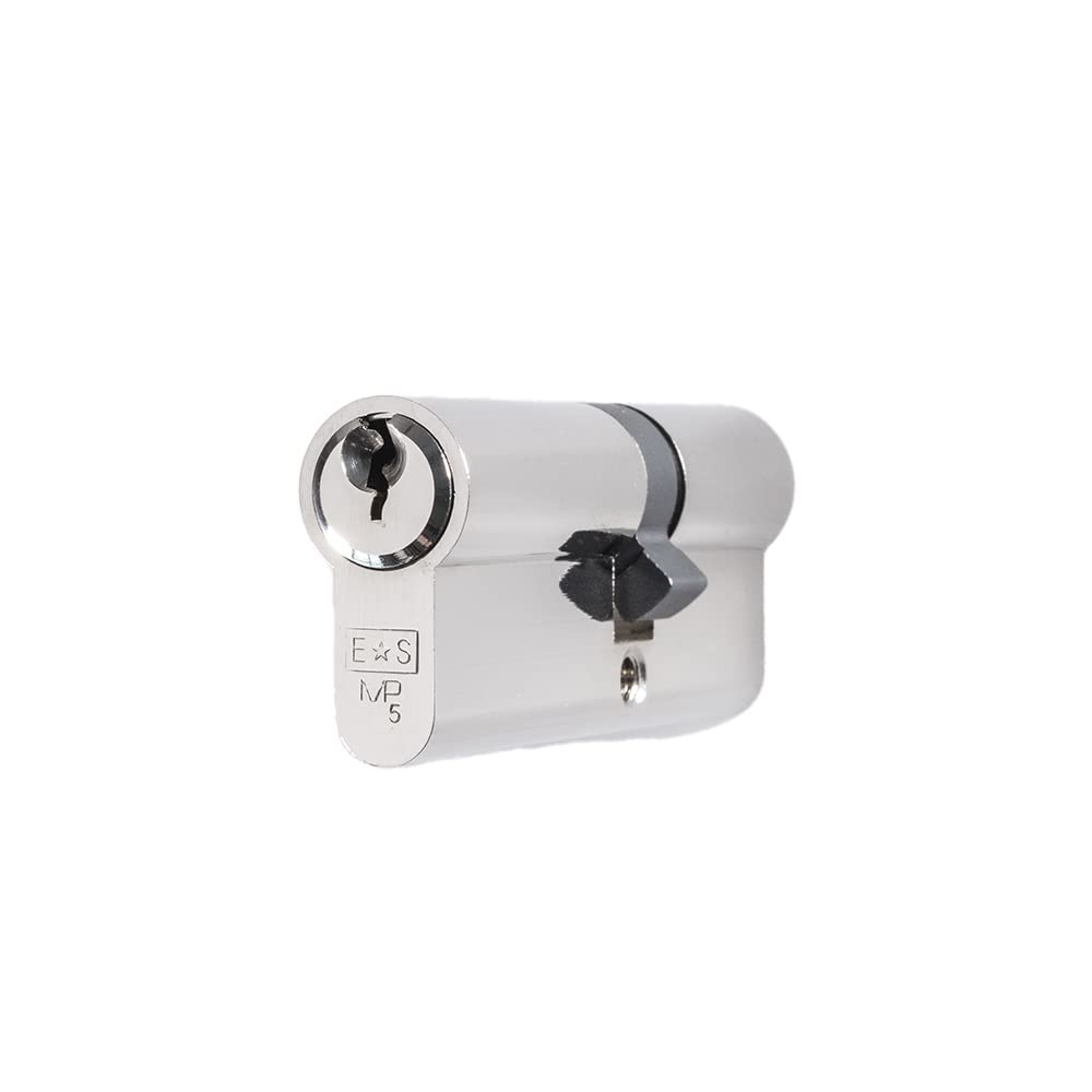 Mp5 35/45mm Euro Double Cylinder (Economy) - Polished Nickel