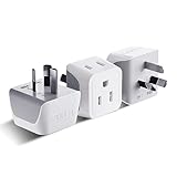 Ceptics Australia Power Plug Adapter, 2 in 1 Type I